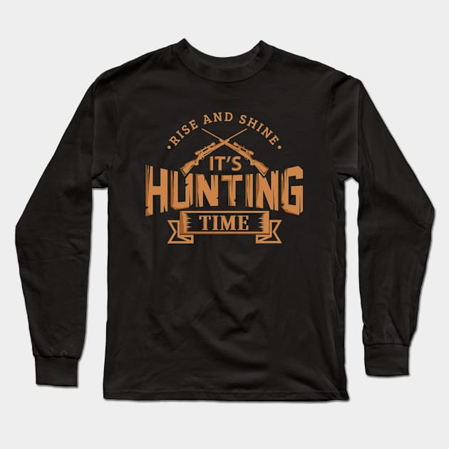 Hunting Gift For Hunter Dad or Mom Novelty Long Sleeve T-Shirt by Tenh